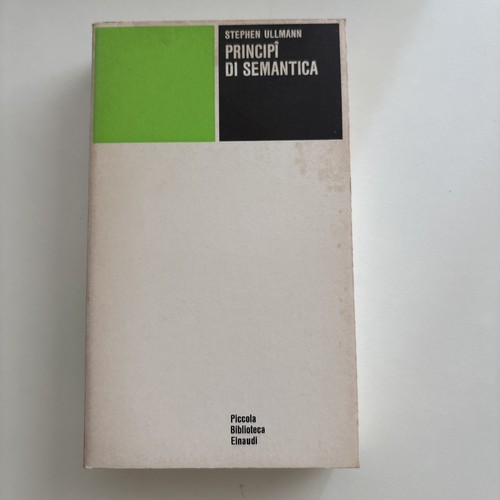 Principi semantica ullmann - semantica,