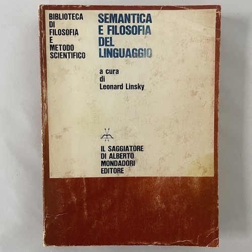 Semantica filosofia del - semantica, e