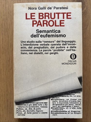 Brutte parole semantica - brutte,
