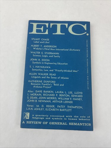 Review general semantics - of,