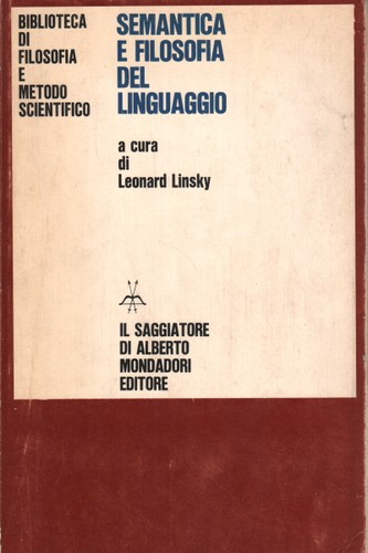 Semantica filosofia del - semantica, e