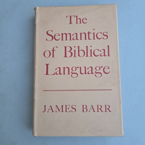 James barr the - /, semantics